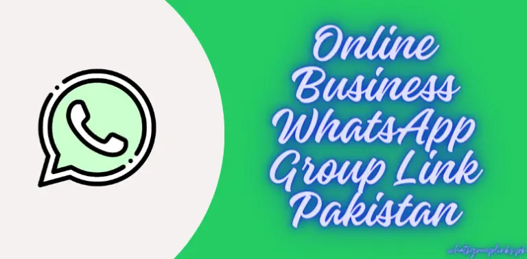Online Business WhatsApp Group Link Pakistan