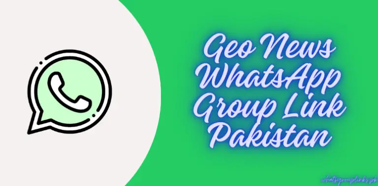 Geo News WhatsApp Group Link Pakistan
