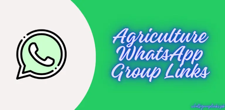 Agriculture WhatsApp Group Links