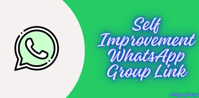 Self Improvement WhatsApp Group Link